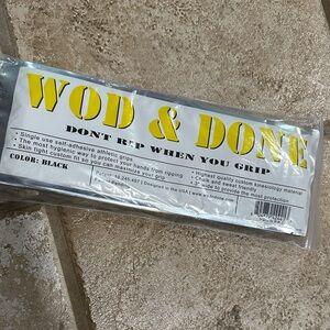 WOD & DONE Black Athletic Grips